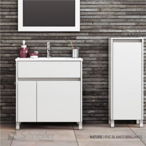 sch Vanitory  0,80cm Nature Pvc Blanco