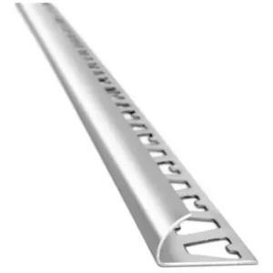 (1381) varilla guardacanto Aluminio Cromo 9mm