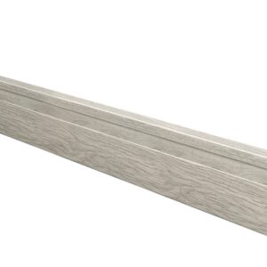 (2335) Zocalo Line Gris Claro 70 mm x 2,5 m Bco Simil Madera