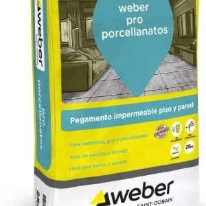 Pegamento Weber.col Pro-Porcellanato x 25 kg "LAR/ESP"