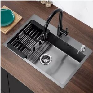 Bacha Cocina Bahia Black 65x35x22cm